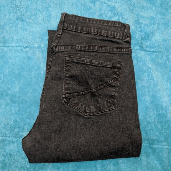 👖NYDJ Black Straight Leg Jeans Size 10 VGUC - Picture 6 of 8